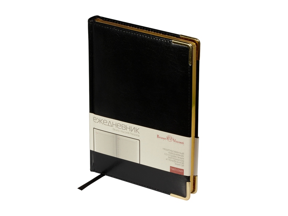 Ежедневник недатированный А5+ Persona (черный)-0