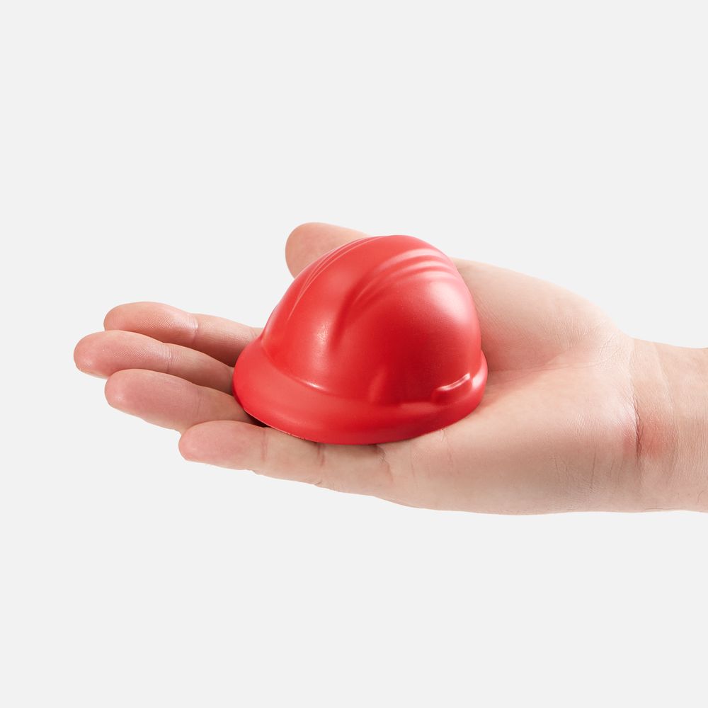 Антистресс «Каска», красный-1