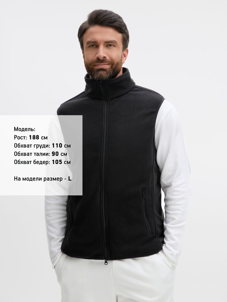 Жилет флисовый унисекс Ben Mac, черный-3