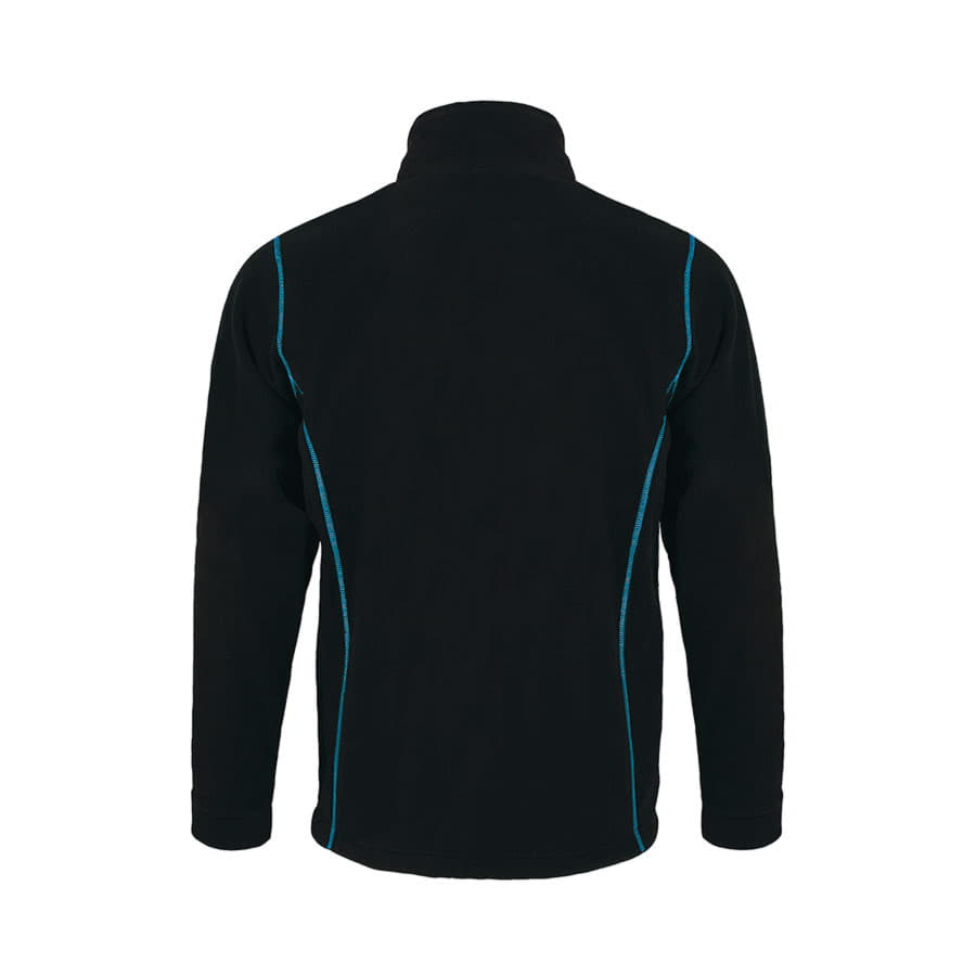 Толстовка мужская флисовая NOVA MEN 200, черный, голубой-2