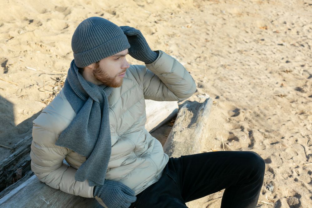 Шарф Bernard, серый меланж-5