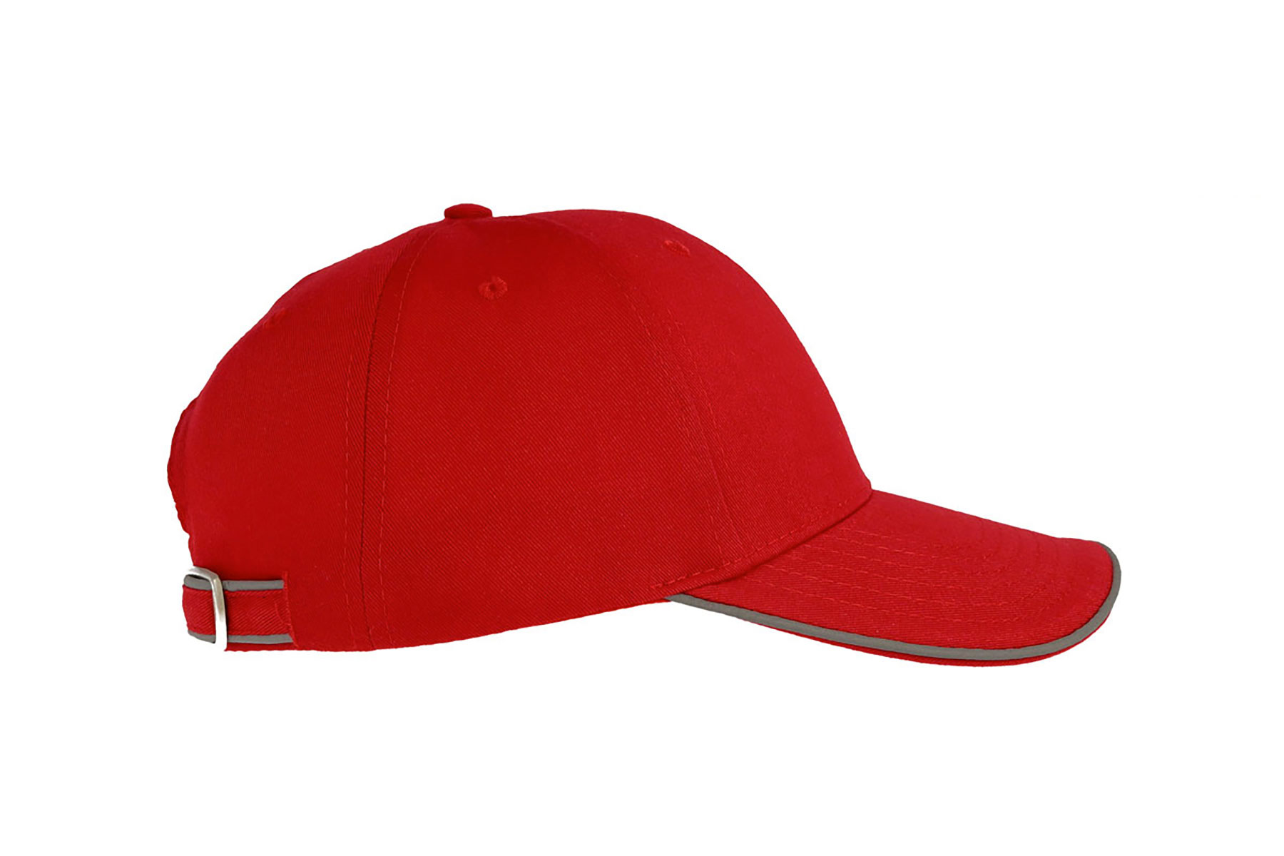 Бейсболка REFLECT со светоотражающими деталями, 6 клиньев,  металлическая застежка, красный-8