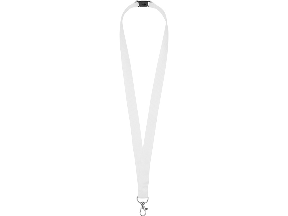 Ланьярд с карабином и замком безопасного разрыва, белый-0