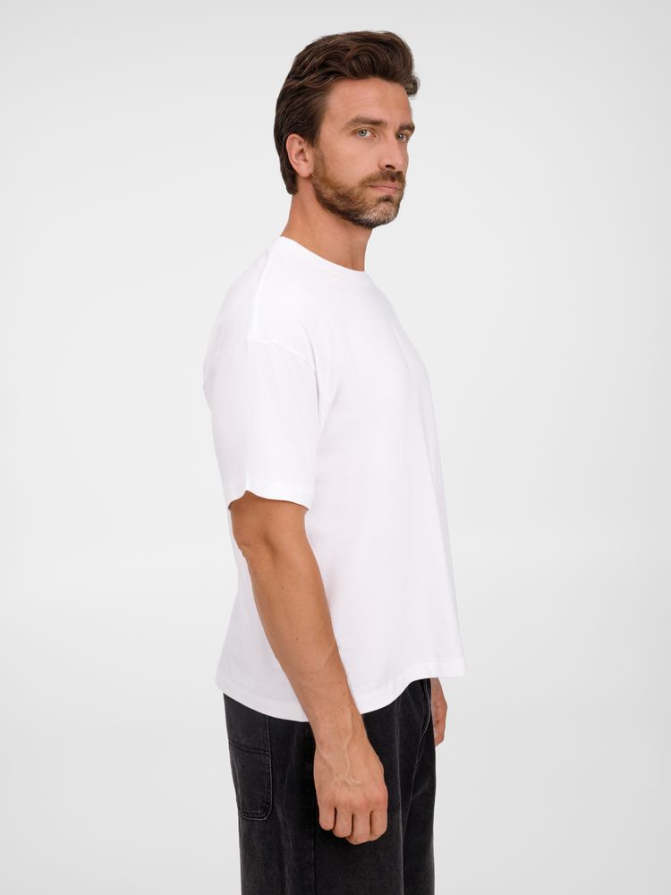 Футболка оверсайз унисекс Legacy, светло-бежевая (неокрашенная)-4