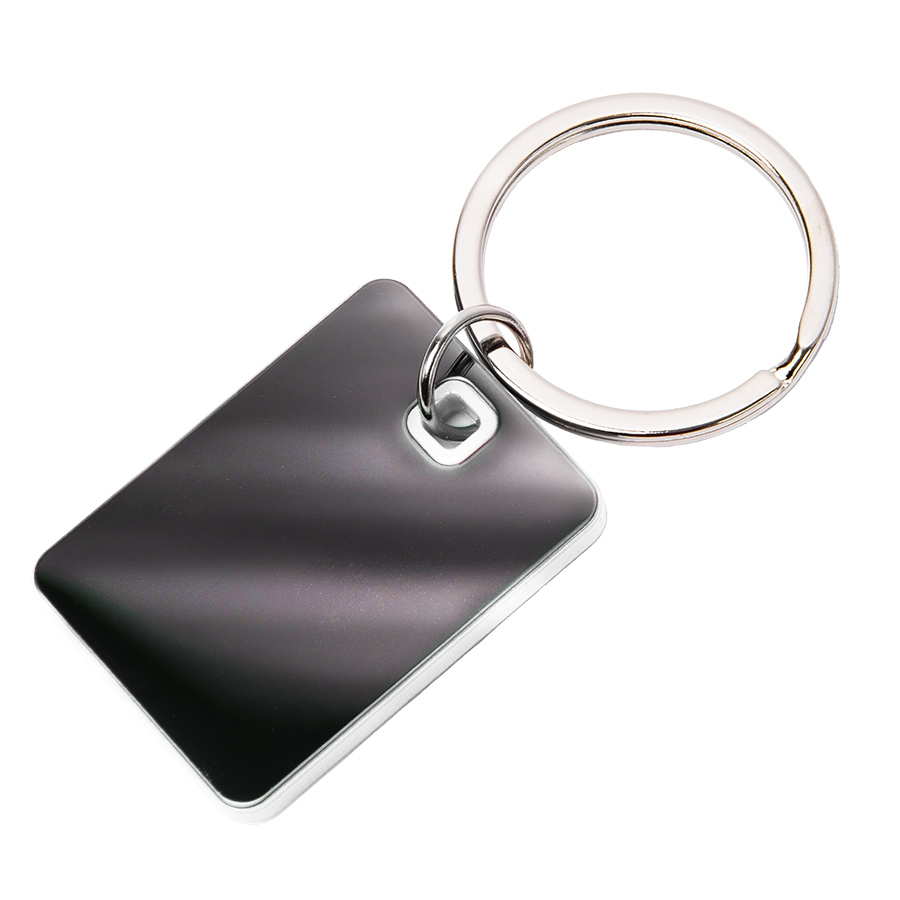 Брелок TONER TONED; 4 x 2,95 x 0,38 см; белый; металл/пластик, черный, белый-0