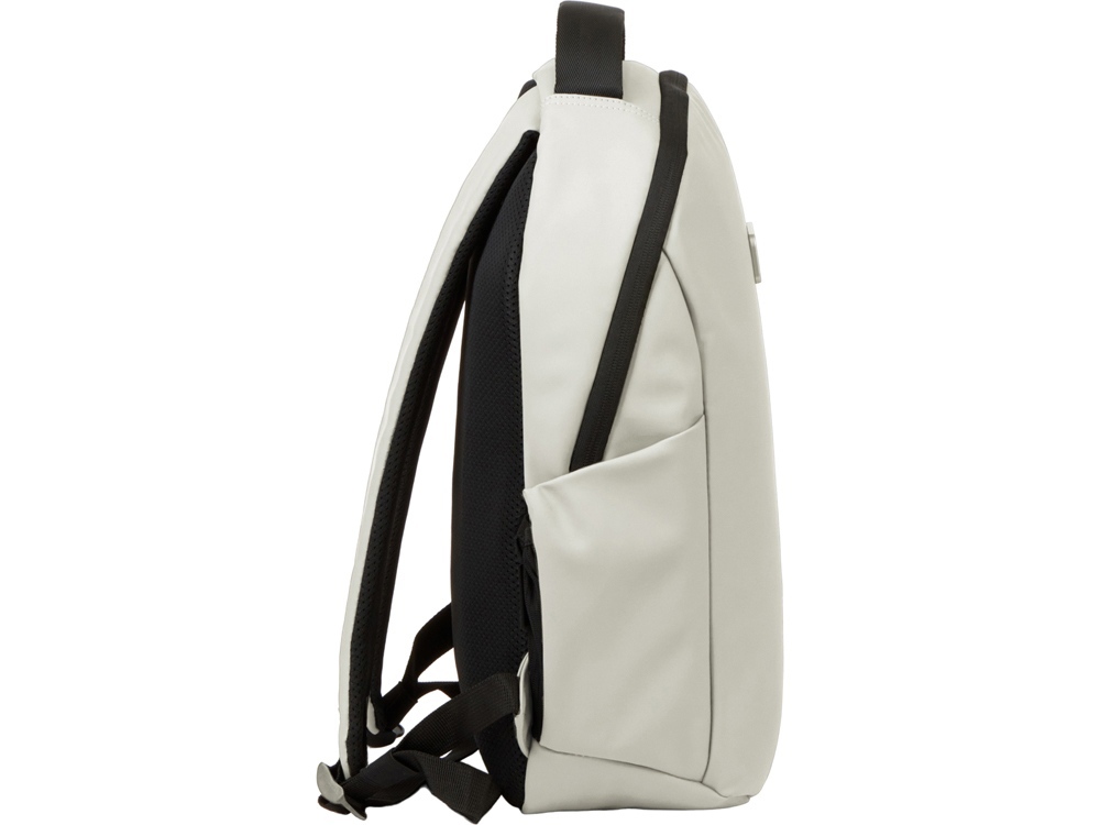 Рюкзак Sofit для ноутбука из экокожи, молочный-4