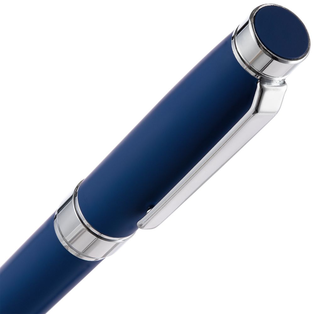 Ручка шариковая Broad Ring Soft Touch, темно-синяя-2