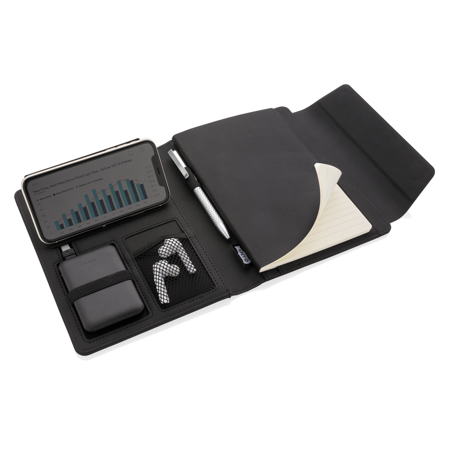 Органайзер Fiko с внешним аккумулятором и функцией беспроводной зарядки, А5-0