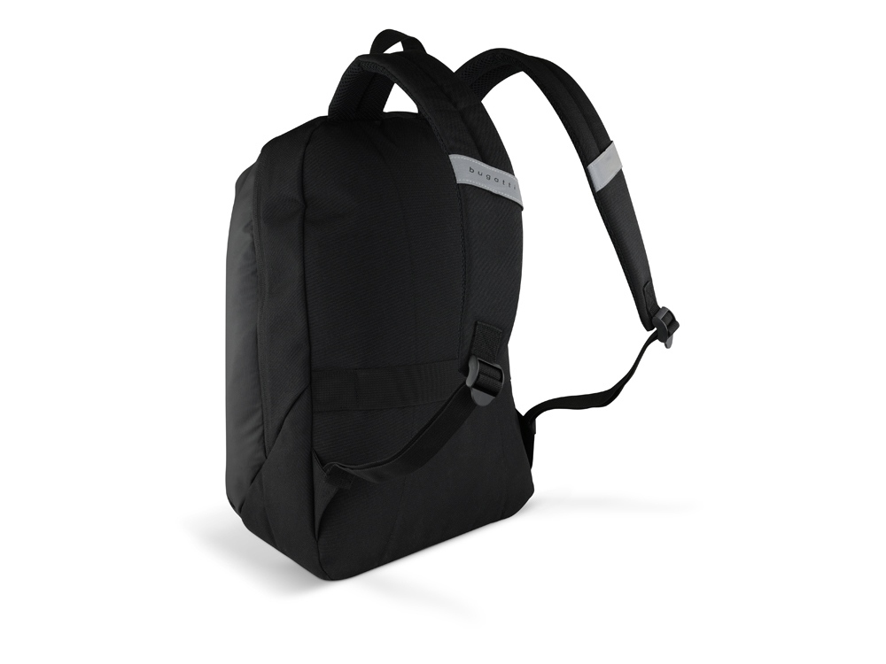 Рюкзак BUGATTI Blanc Delight, чёрный, нейлон RPET600D/тарпаулин/полиэстер, 32х15х45 см, 20 л-6