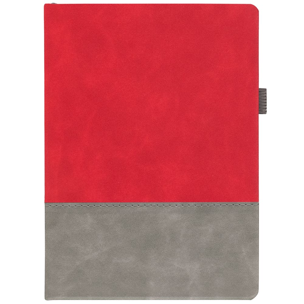 Ежедневник Horizon, недатированный, серый с красным-1