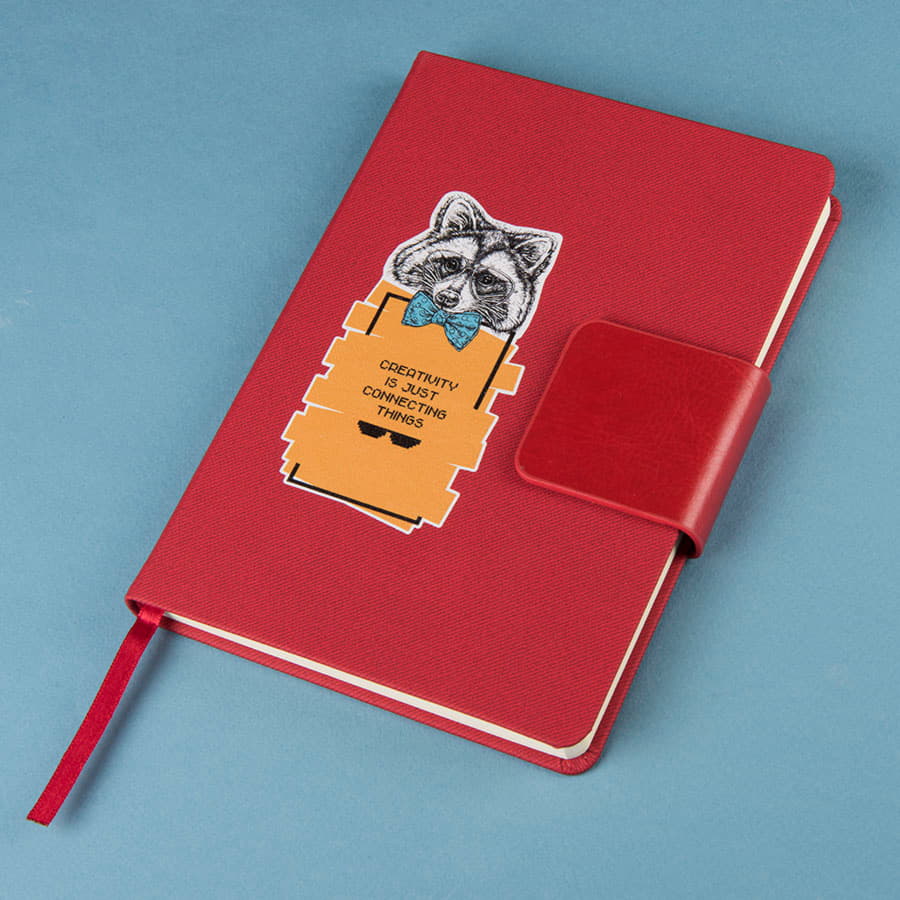 Ежедневник недатированный Stevie, А5,  зеленый, кремовый блок, без обреза, зеленый-4