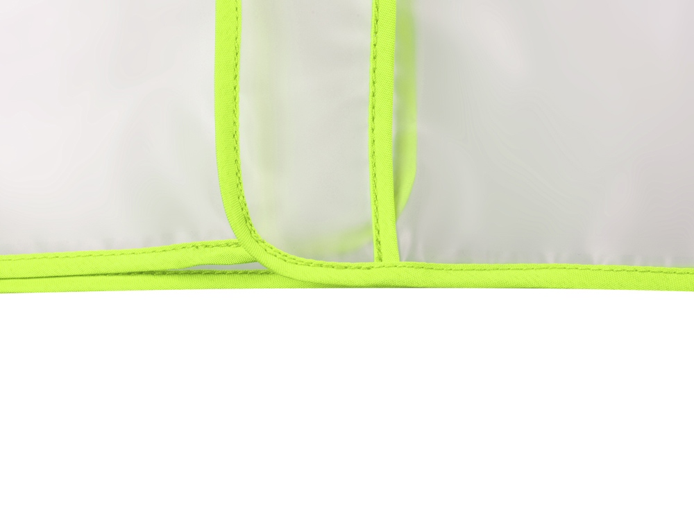 Дождевик Providence, прозрачный/зеленый с чехлом-2