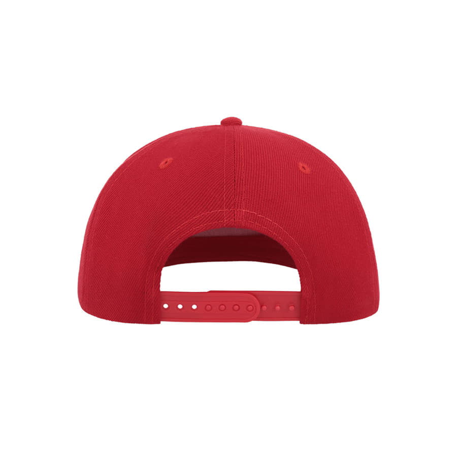 Бейсболка SNAP FIVE, 5 клиньев, пластиковая застежка, красный-5