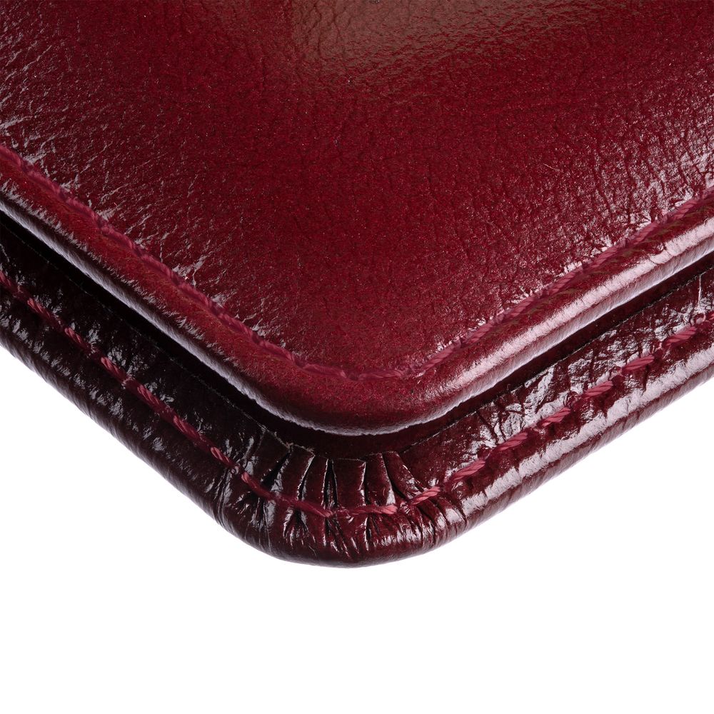 Обложка для паспорта Signature, бордовая-3