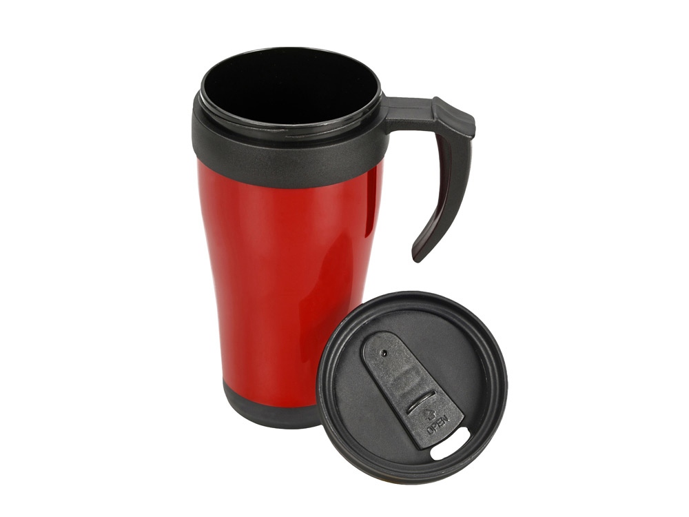 Кружка с термоизоляцией Silence 350мл, красный-1