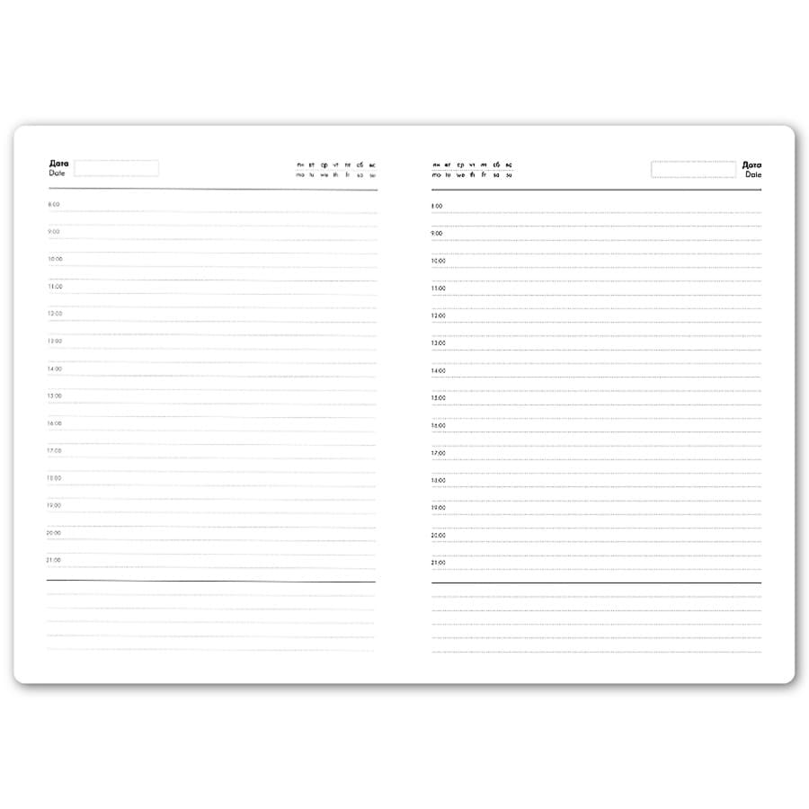 Ежедневник недатированный Bliss,  формат А5, в линейку, светло-коричневый-3