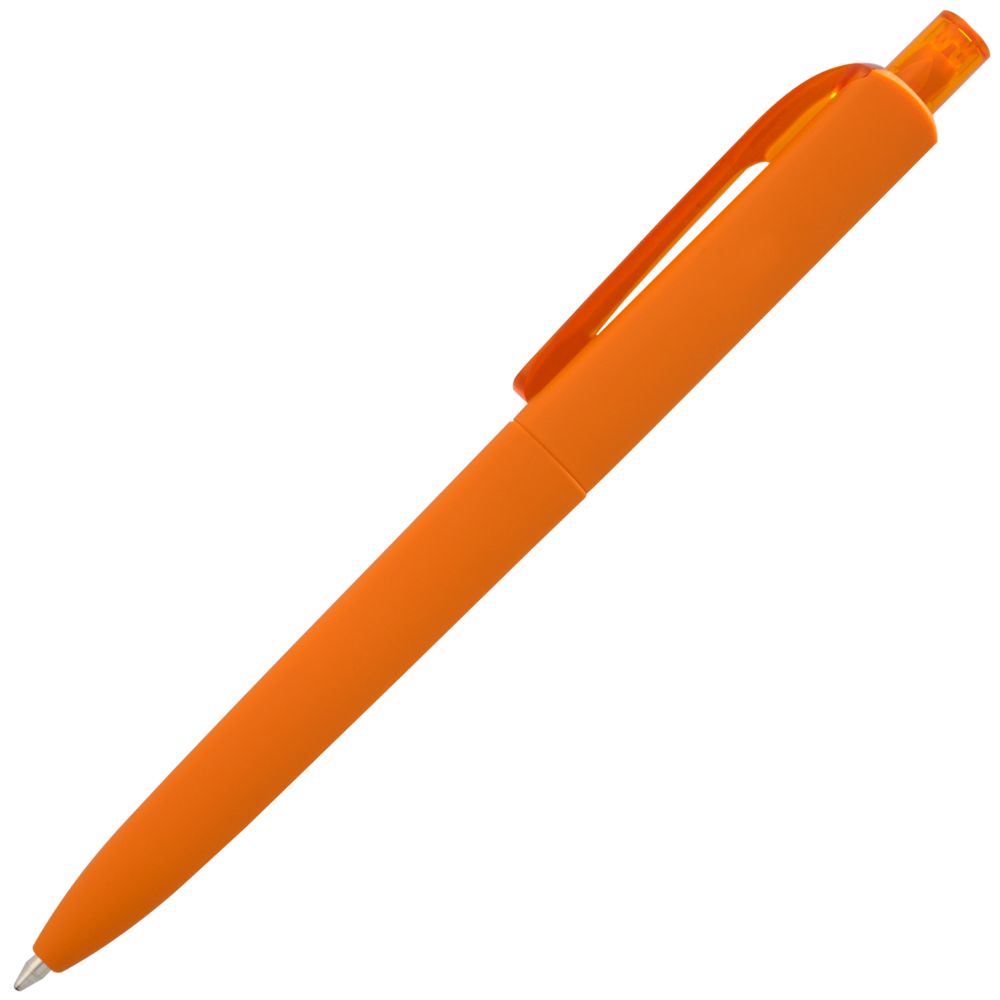 Ручка шариковая Prodir DS8 PRR-T Soft Touch, оранжевая-1