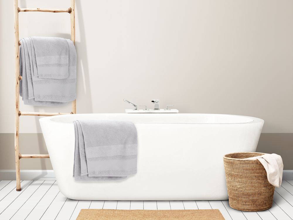 Полотенце Molan, большое, светло-серое-2