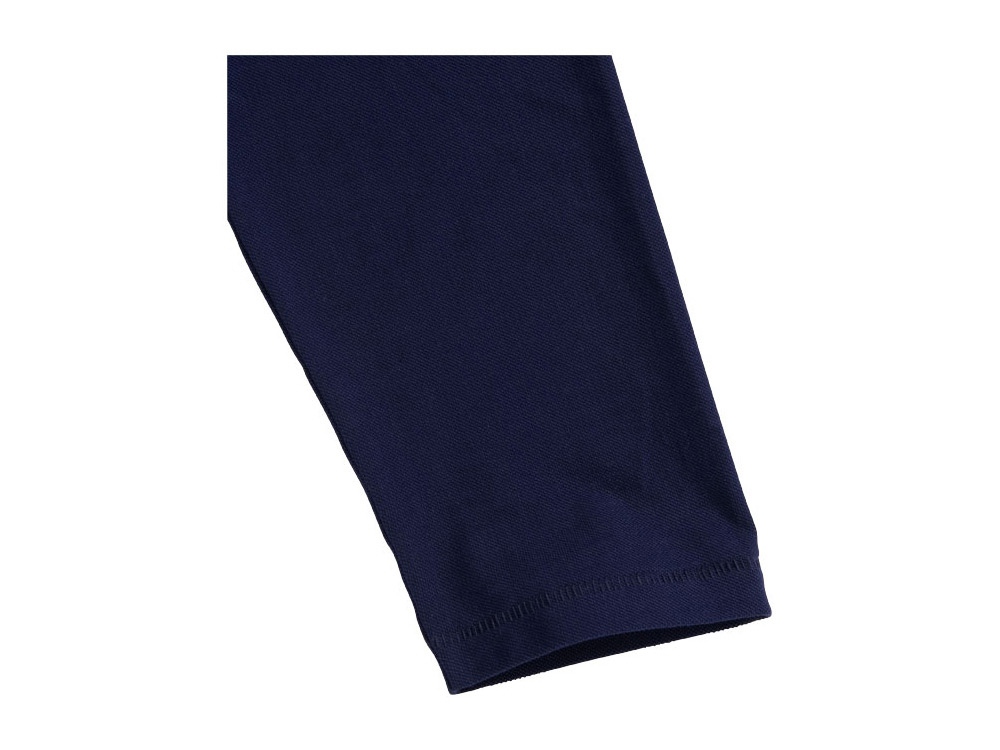 Рубашка поло Oakville мужская с длинным рукавом, темно-синий-5