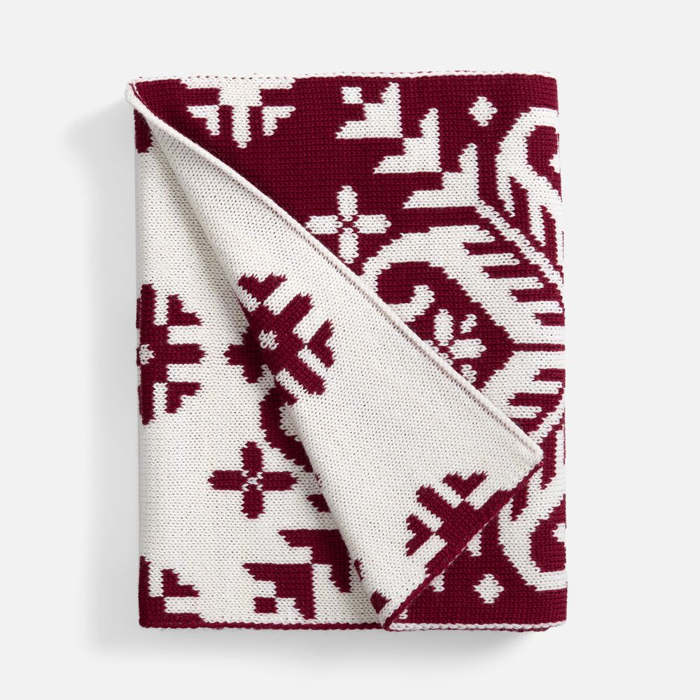 Шарф Wintertude L, красный с белым-1