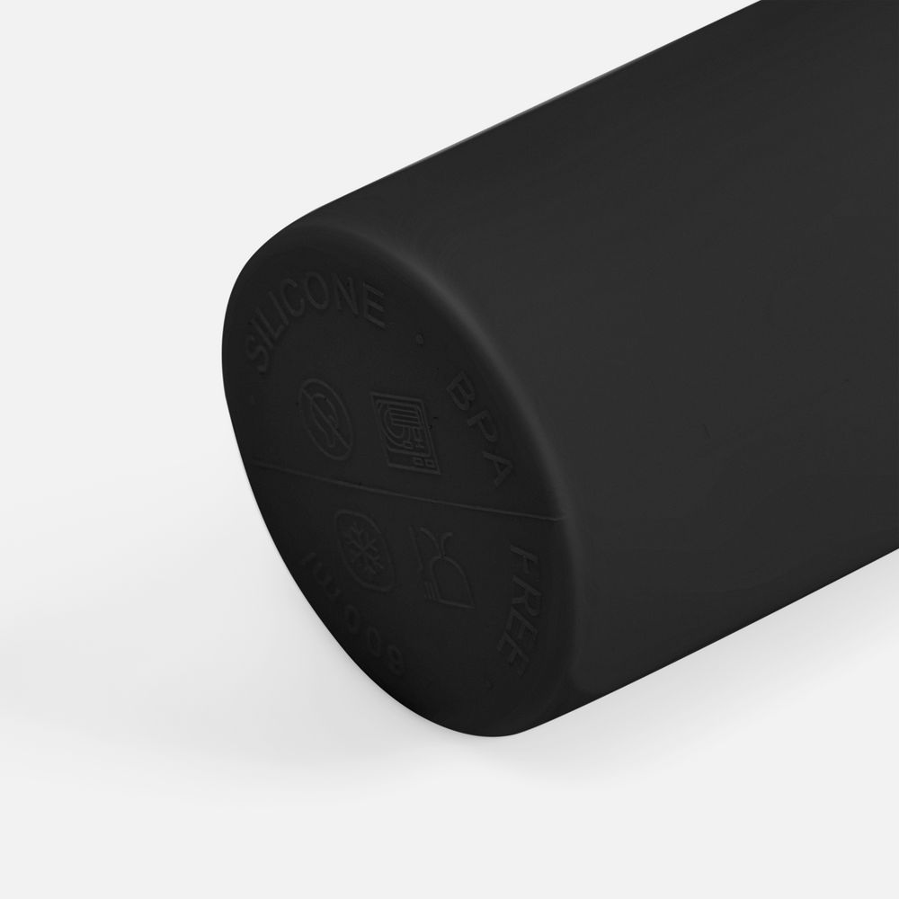 Складная бутылка для воды Langfossen, черная-2