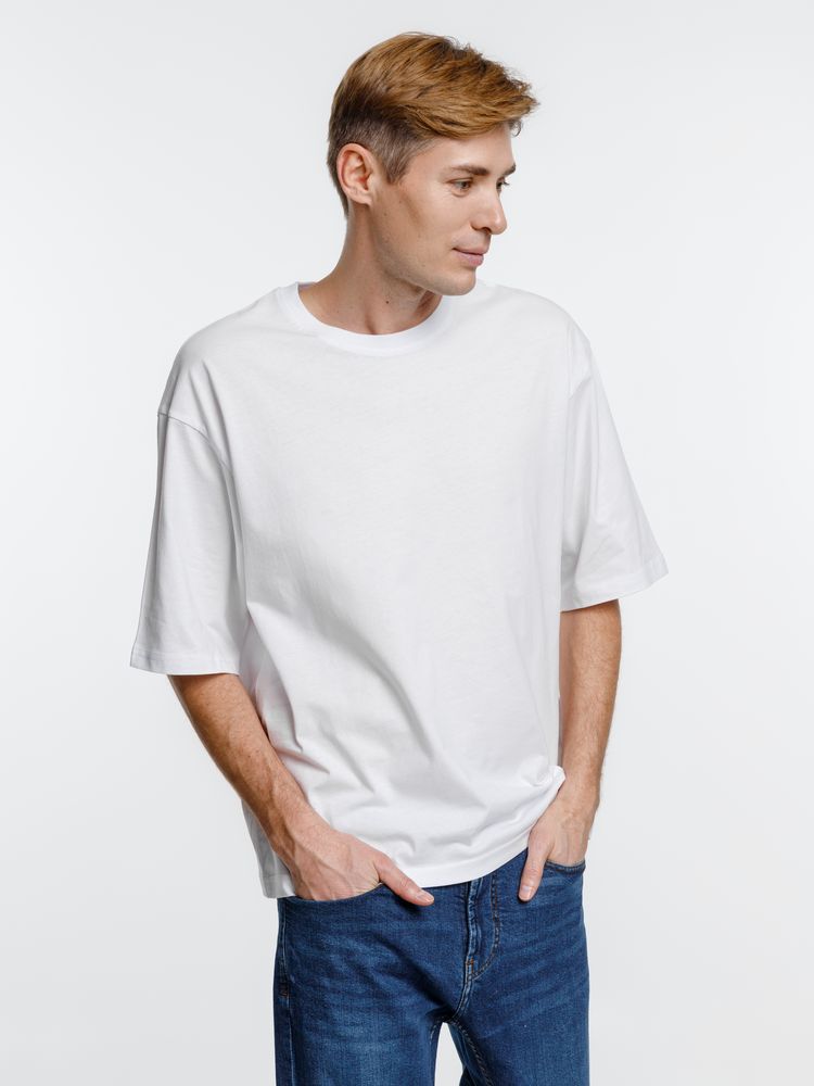 Футболка оверсайз унисекс Base Space, белая-1