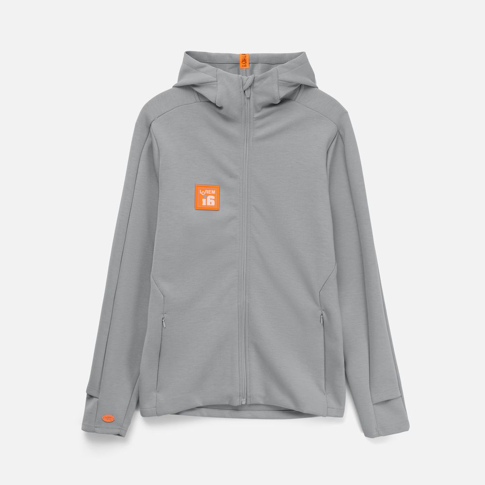 Лейбл тканевый Epsilon, S, оранжевый неон-3