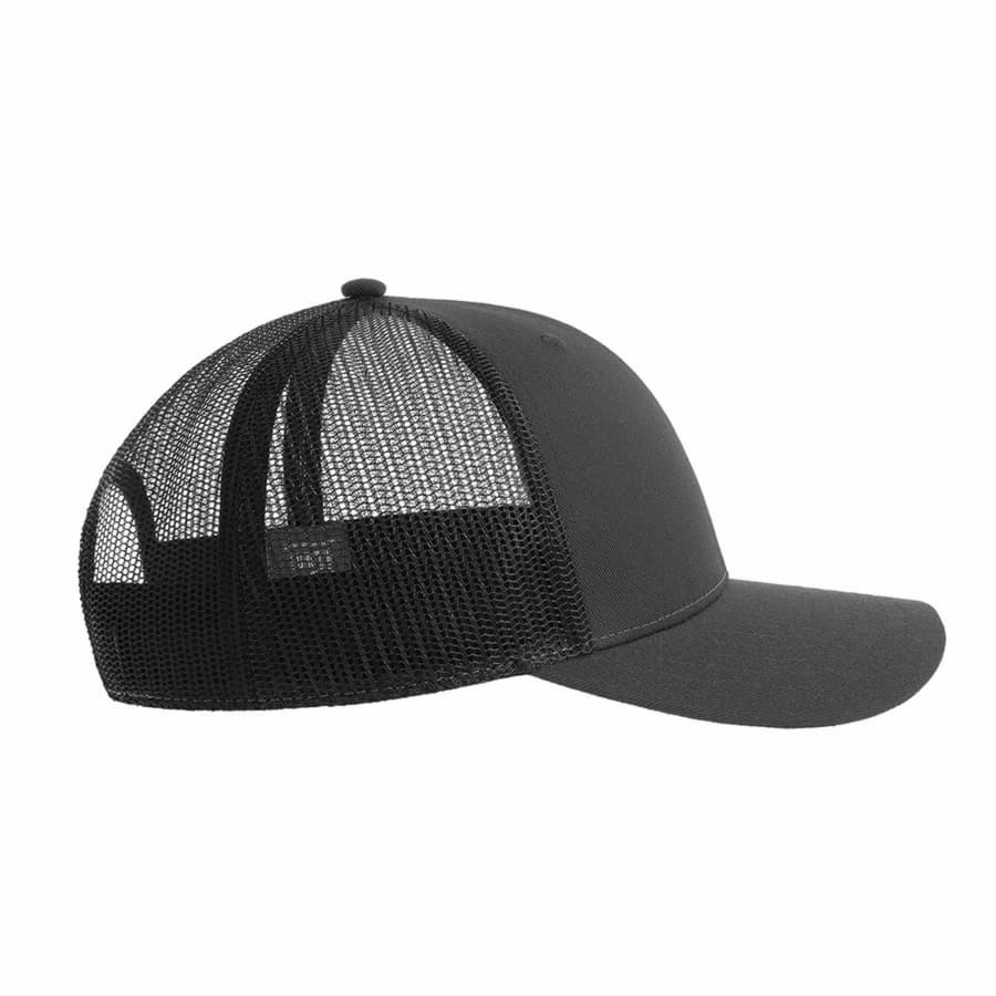 Бейсболка BRYCE, 6 клиньев, пластиковая застежка, переработанный полиэстер, темно-серый-2