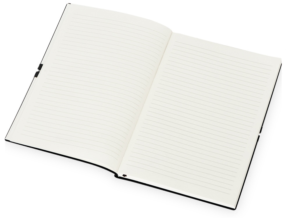 Блокнот Horizon с горизонтальной резинкой, гибкая обложка, 80 листов, черный-3