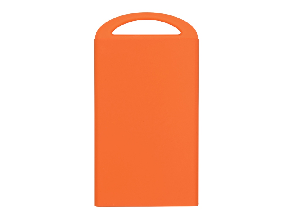 Портативное зарядное устройство Shine с зеркальной гравировкой, 4000 mAh, оранжевый-2