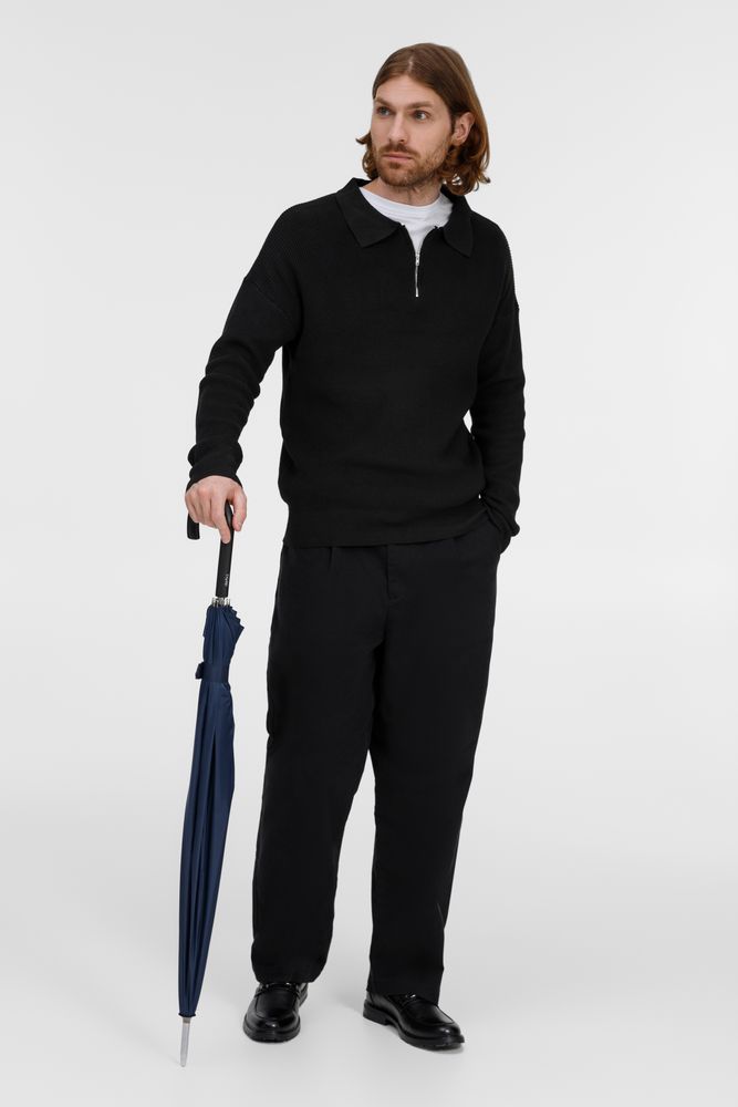 Зонт-трость Hit Golf, темно-синий-3