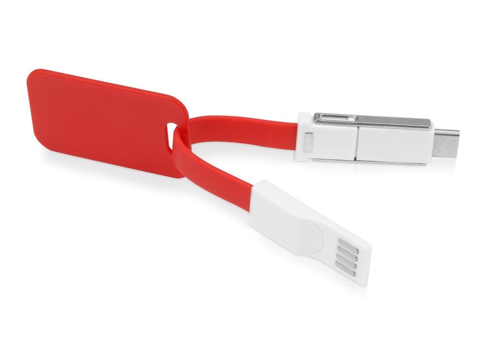 Зарядный кабель 3-в-1 Charge-it, красный-2