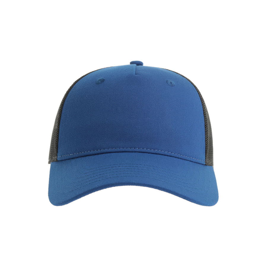 Бейсболка ZION, 5 клиньев, пластиковая застежка, синий-3