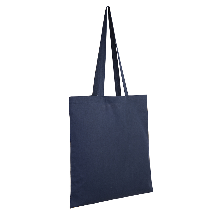 Сумка шоппер хлопковый ECO 116, темно-синий-0