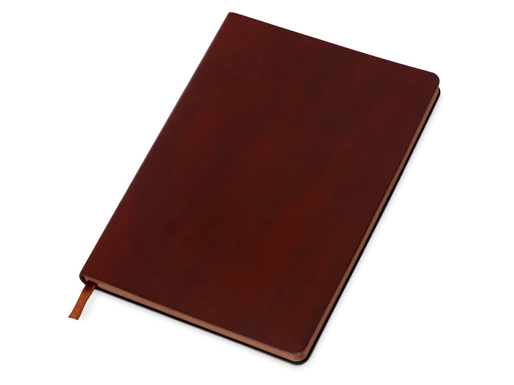 Блокнот А5 Fabrizio, 80 листов, цветной срез, коричневый-1