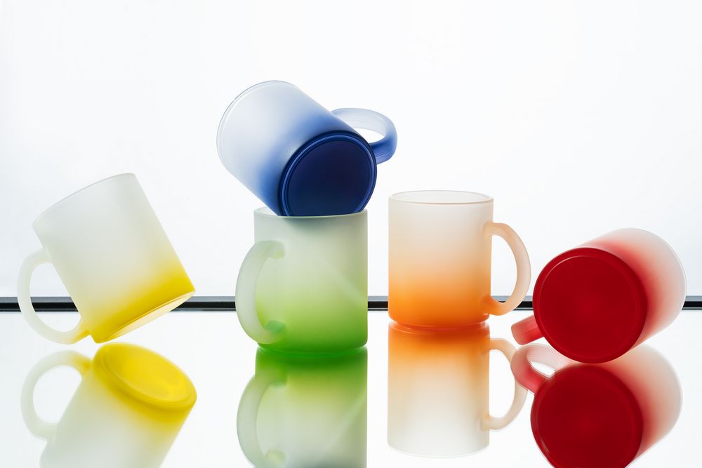 Кружка Grade Fade для сублимационной печати, матовая, желтая-1