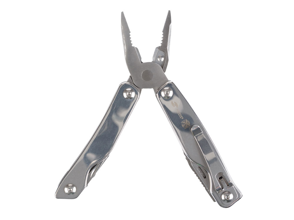 Мультитул Stinger, 100x45 мм, 11 функций, сталь, серебристый, в комплекте нейлоновый чехол-1