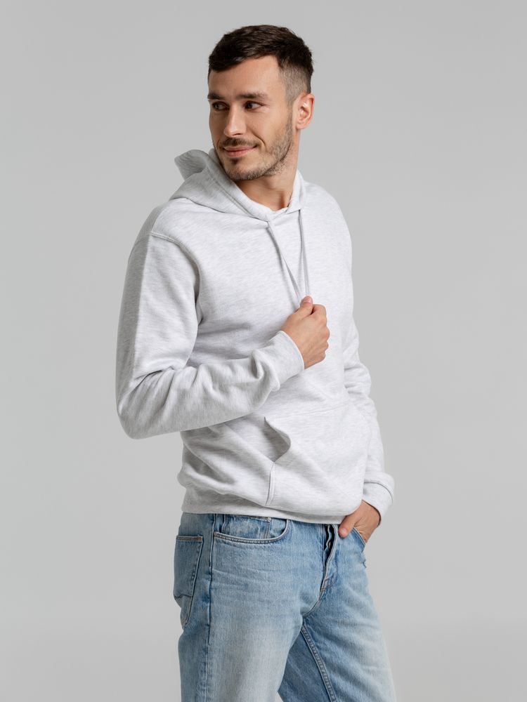 Толстовка с капюшоном Snake II светло-серый меланж-3