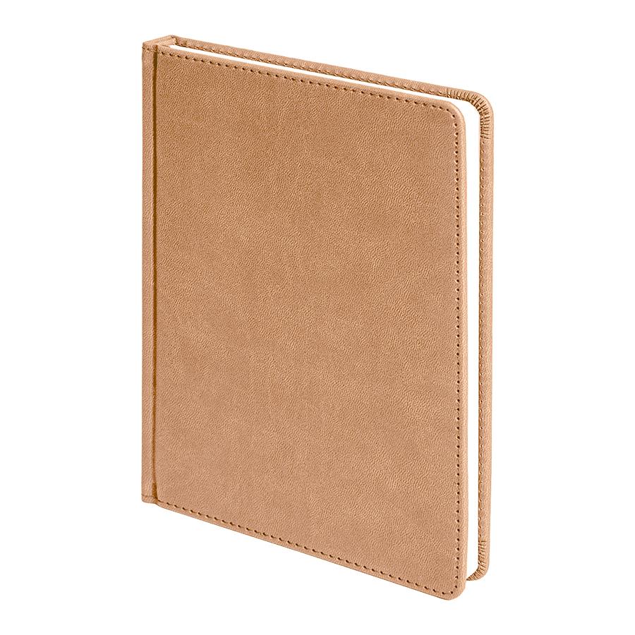 Ежедневник недатированный Bliss,  формат А5, в линейку, светло-коричневый-0