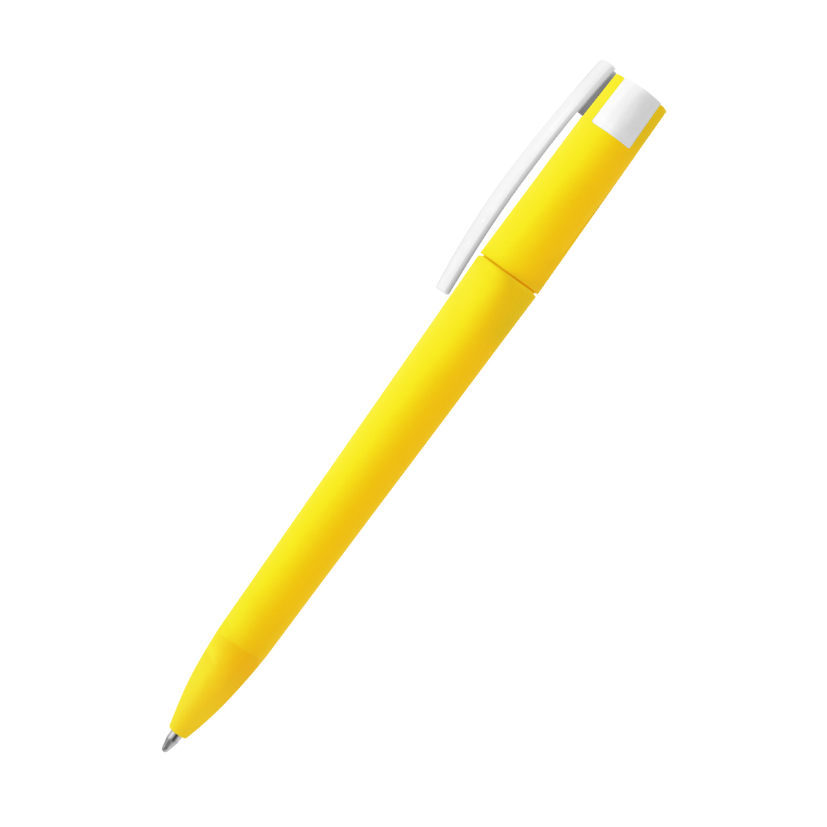 Ручка пластиковая T-pen софт-тач, Желтый-1