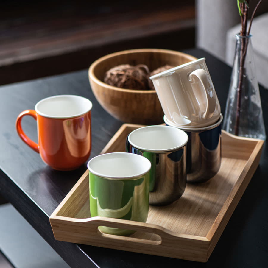 Кружка PERLA, красный, белый-8