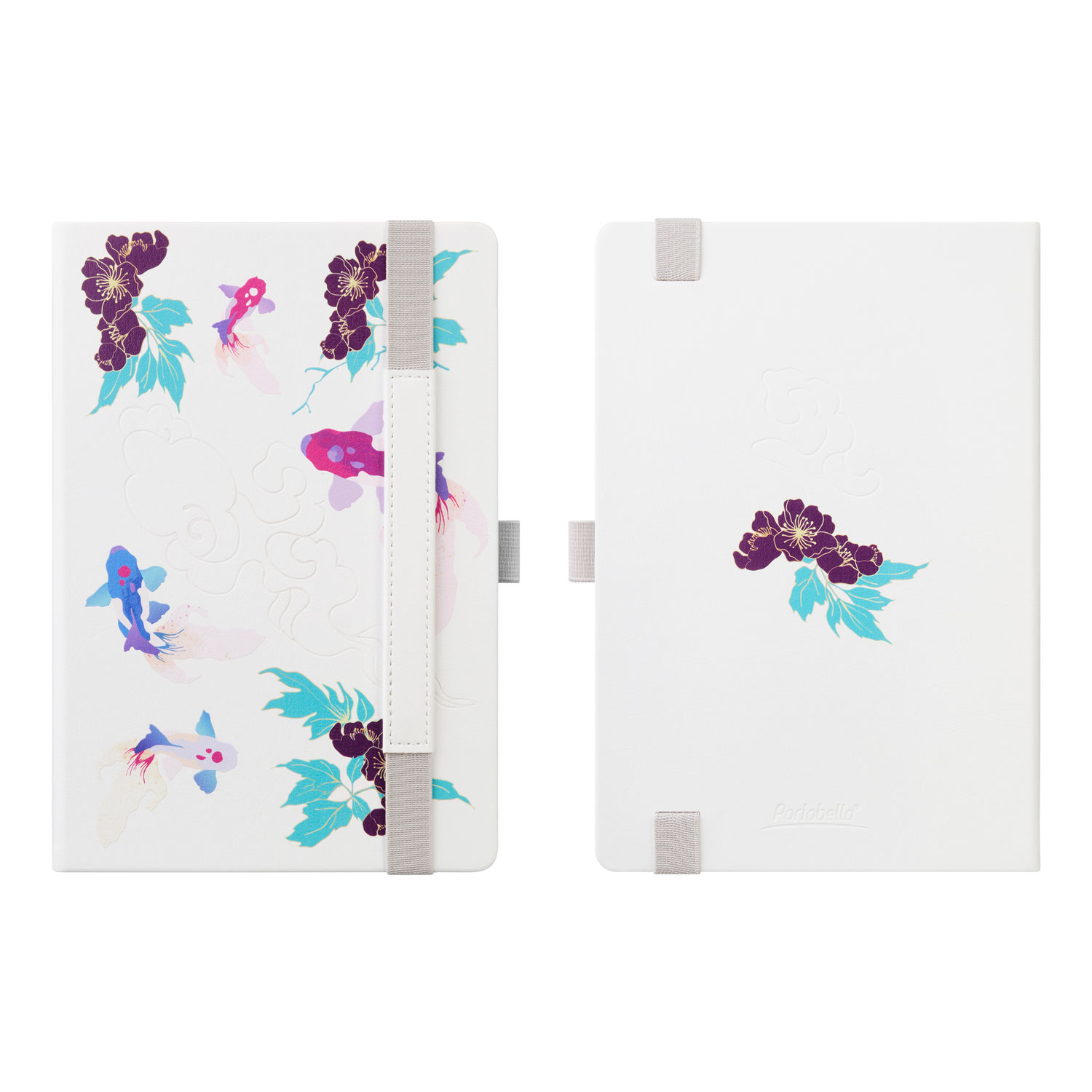 Ежедневник Galaxy недатированный, жесткая обложка, срез голограф. фольга, белый-14