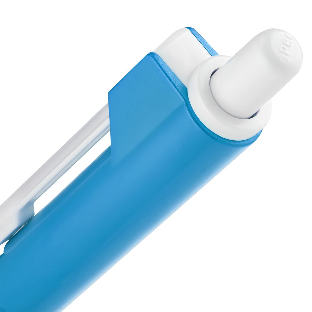 Ручка шариковая Hint Special, белая с голубым-3