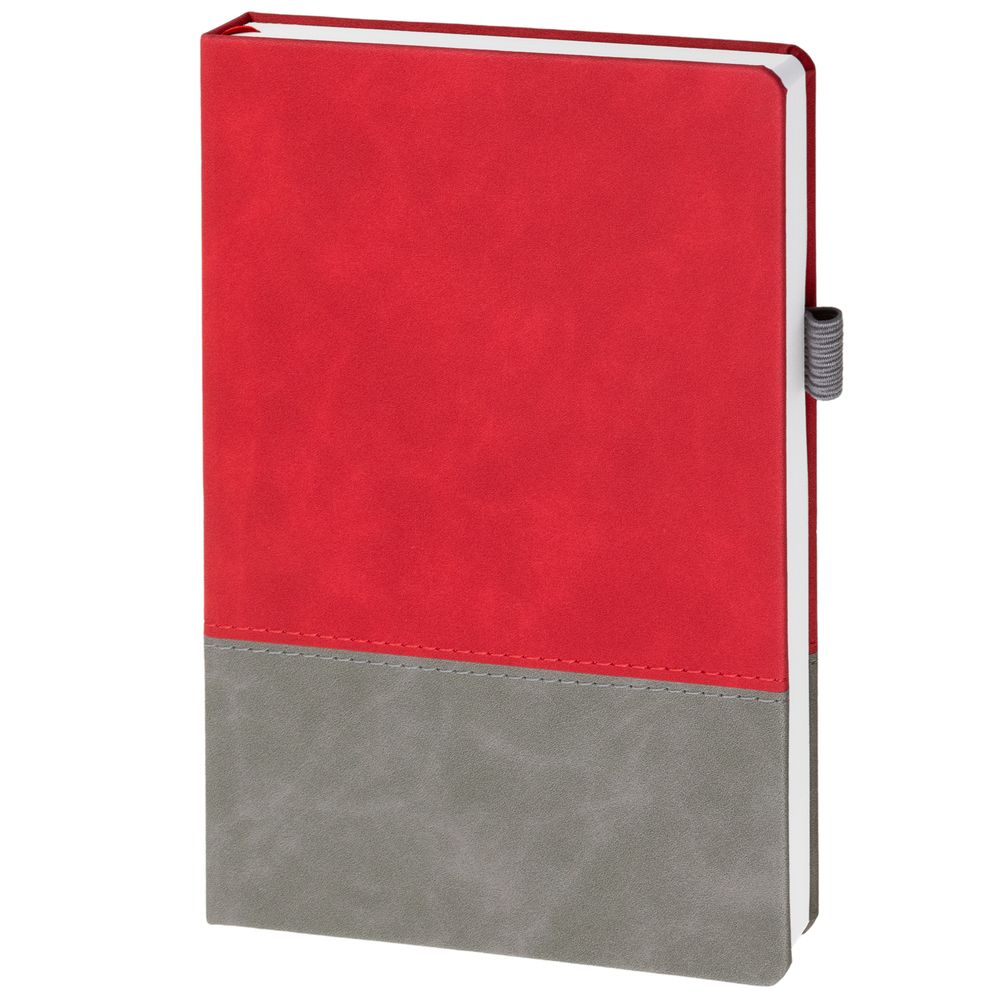 Ежедневник Horizon, недатированный, серый с красным-2
