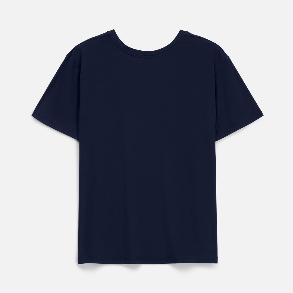 Футболка унисекс Senti, темно-синяя-1