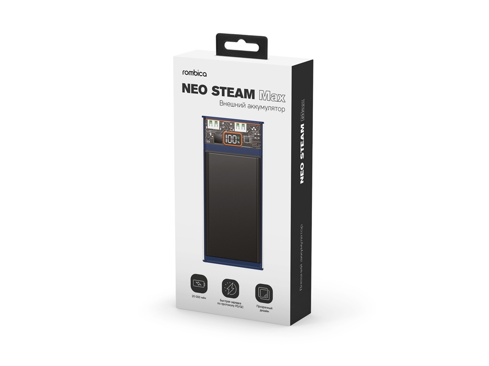Внешний аккумулятор Rombica NEO Steam Max Blue-6