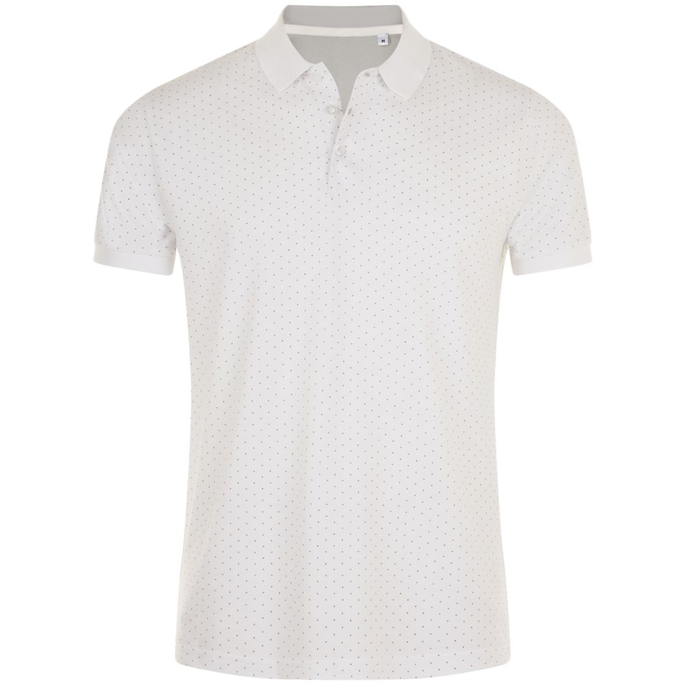 Рубашка поло мужская Brandy Men, белая с темно-синим-1