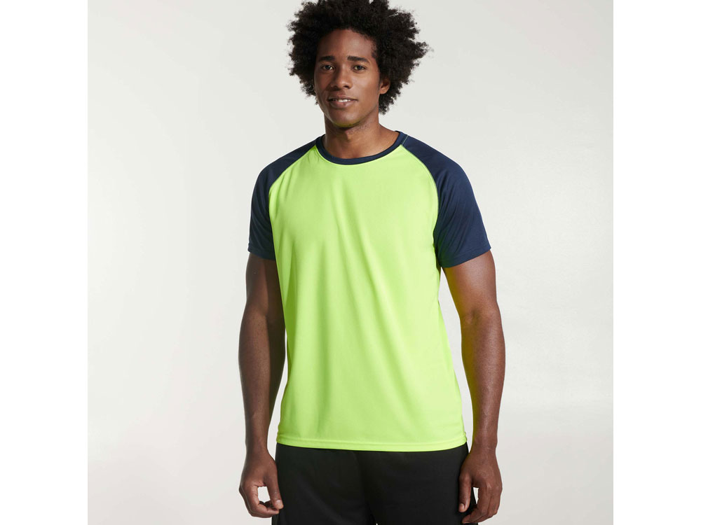 Спортивная футболка Indianapolis мужская, неоновый желтый/нэйви-4