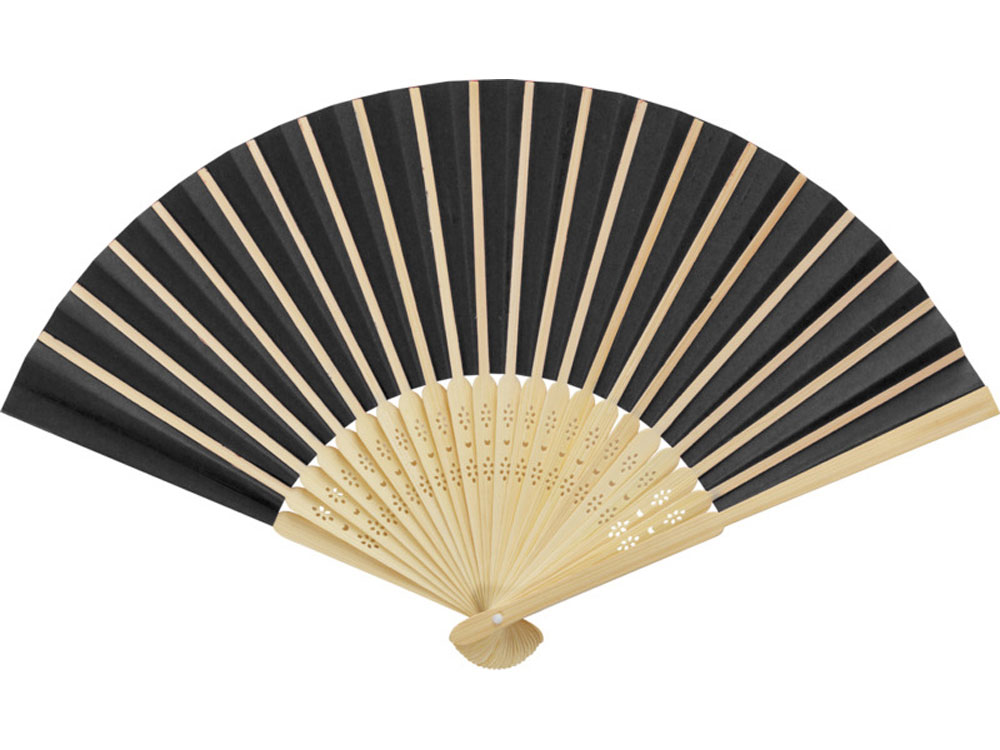 Carmen веер - сплошной черный-2