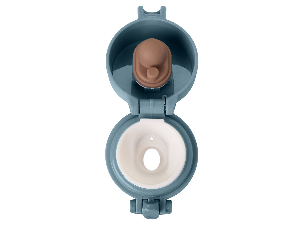 Вакуумная герметичная термокружка Inter, антрацит, нерж. сталь-5